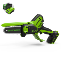 Цепная мини-пила Greenworks 24V G24MCS10 (10 см) аккумуляторная в Норильске